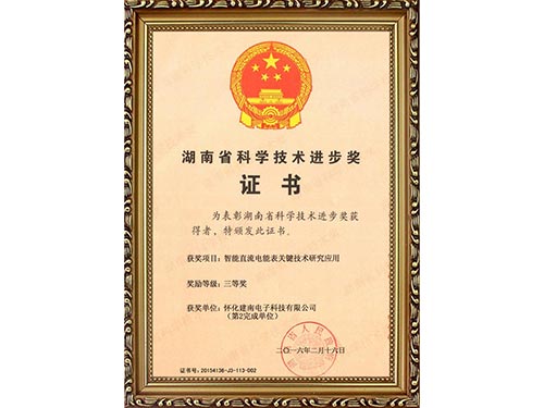 湖南省科学进步奖（建南电子）